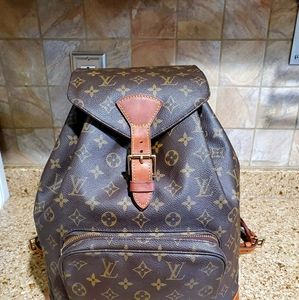 Louis Vuitton Monogram Montsouris Backpack GM Brown